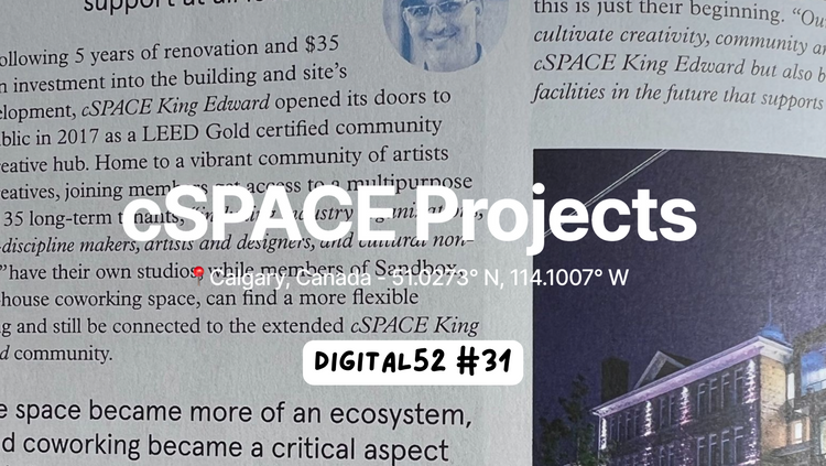 Digital 52 3️⃣1️⃣ - Reviving a Historical building, Creating a multi-purpose space for Artists and Creatives in a second-tier city: the story of cSPACE Projects.